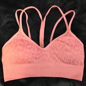 Avocado Fire Bra in Pink Leopard